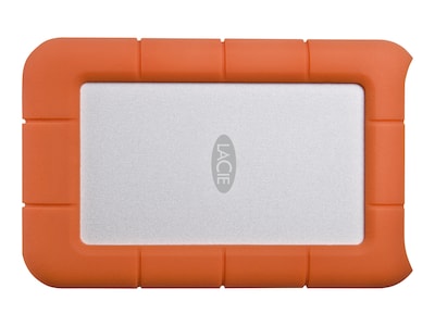 LaCie Rugged 2TB External Hard Drive Portable HDD USB-C USB 3.0 Drop Shock Resistant for Mac and PC,