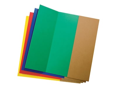 Pacon Corrugated Presentation Boards, 4' x 3', Assorted Colors, 4/Carton (37654)