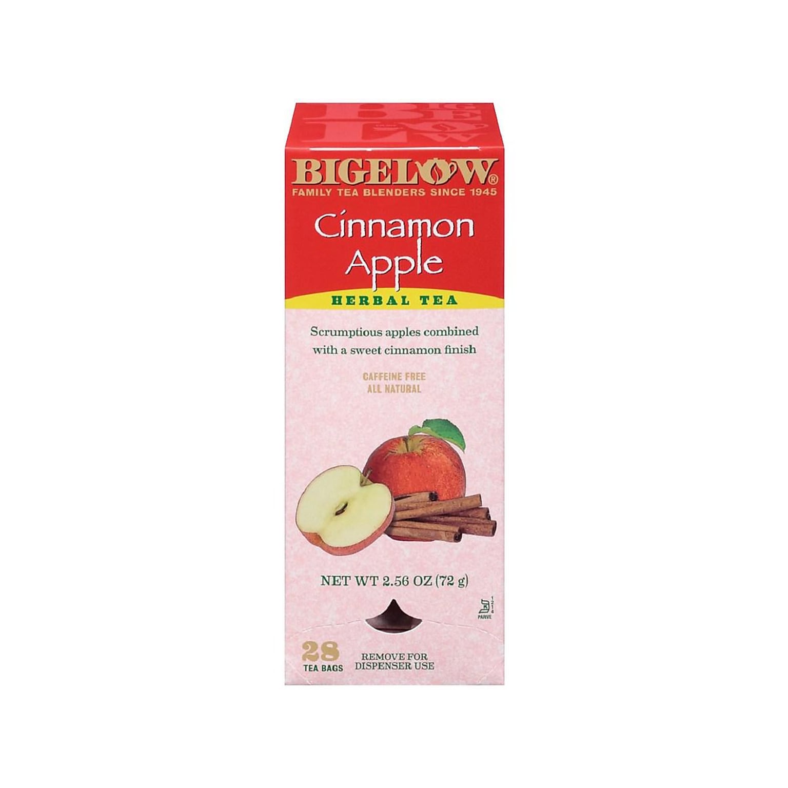 Bigelow Cinnamon Apple Herbal Tea Bags, 28/Box (11397) | Quill.com