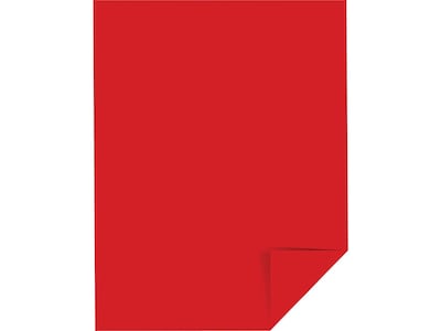 Astrobrights 65 lb. Cardstock Paper, 8.5 x 11, Re-Entry Red, 250 Sheets/Pack (22751)