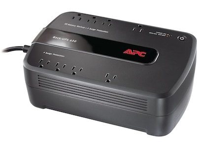 APC Back-UPS 650 Battery Backup & Surge Protector w/ USB, 8-Outlets (BE650G1)