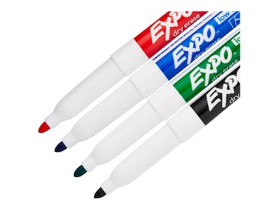 Expo Markers, Dry Erase, Fine Tip - 4 markers