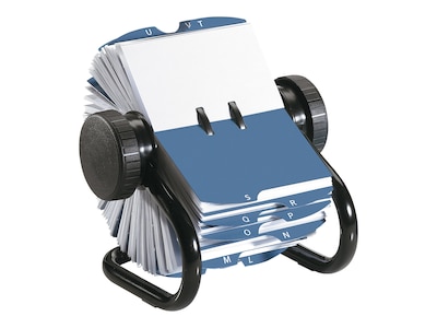 Rolodex Rotary Business Card File, 400 Card Capacity,  Black (67236)