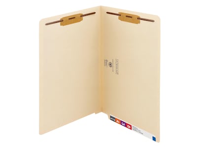 Smead End Tab Classification Folders, Shelf-Master Reinforced Straight-Cut Tab, Legal Size, Manila,