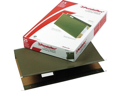Pendaflex Reinforced Hanging File Folders, Extra Capacity, 5-Tab, Legal Size, 2 Expansion, Standard