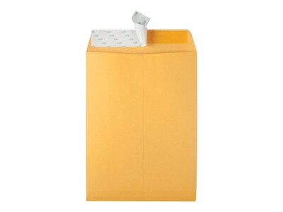 Quality Park Redi-Strip Kraft Catalog Envelopes, 9" x 12", Brown Kraft, 100/Box (QUA44562)