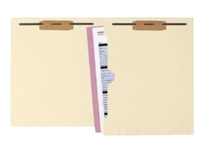 Medical Arts Press Paperboard Classification Folders, Letter Size, Manila, 250/Box (50661B)