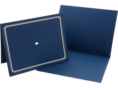 Gartner Studios Certificate Holders, Blue/Gold, 6/Pack (35005)