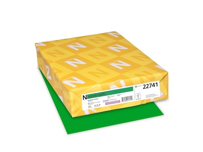 Astrobrights Cardstock Paper, 65 lbs, 8.5 x 11, Gamma Green, 250/Pack (22741)