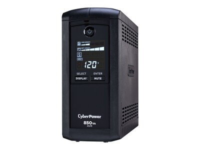 CyberPower Intelligent LCD UPS, Black (CP850AVRLCD)