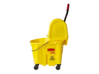 Rubbermaid FG738000YEL Tandem 31 Qt. Yellow Mop Bucket with
