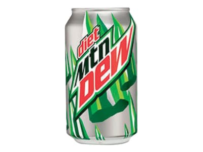 ain Dew Diet Soda, 12 oz., 24/Carton (83777)