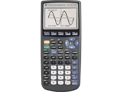 Texas Instruments TI-83 PLUS Graphing Calculator, Black (TEX-TI 83 PLUS)