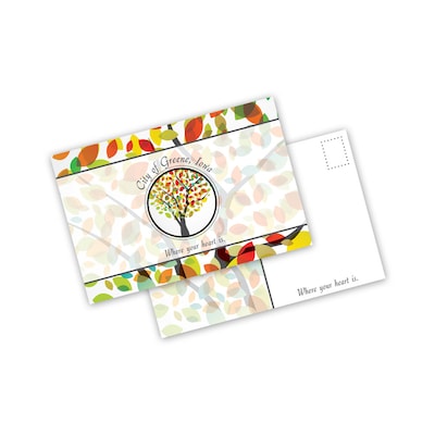 Custom Full Color Postcards, 4 x 6, Natural Recycled Stock, 2-Sided, 100/Pk