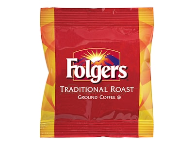 Folgers Traditional Roast Ground Coffee, Medium Roast, 42/Carton (SMU63006)