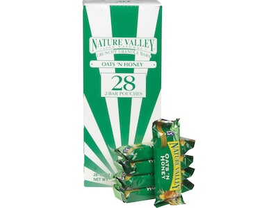 Nature Valleyâ &#162; Oats 'n Honey Crunchy Granola Bars 28-2 ct Pouches