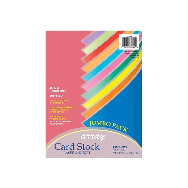 Astrobrights 65 lb. Cardstock Paper, 8.5 x 11, Sunburst Yellow, 250  Sheets/Pack (WAU22791)