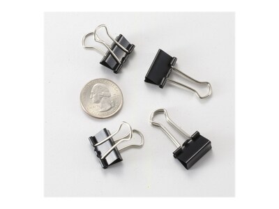ACCO Small Binder Clips, Black, 12 Count (A7072020) 