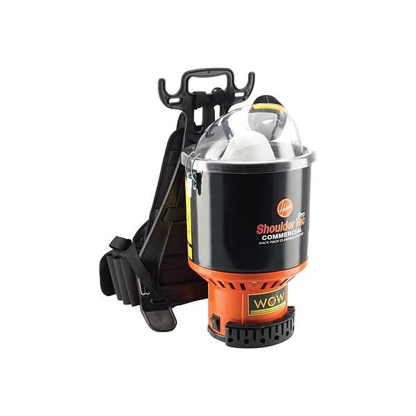 Hoover Commercial Shoulder Vac Pro Backpack Vacuum, Black/Orange (C2401 ...