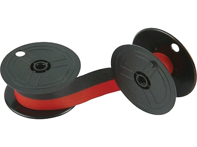 Porelon Universal Ribbons, Black/Red, 6/Pack (11216) | Quill.com