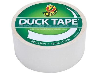 Duck Brand 1.88 in. x 20 yd. White Colored Duct Tape 