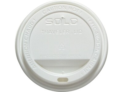 Solo Traveler Lids, White, 1000/Carton (TLP316-0007)