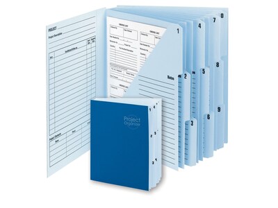 Smead Cardboard Indexed Desk File, Numerical Index, Navy/Lake Blue (89200)