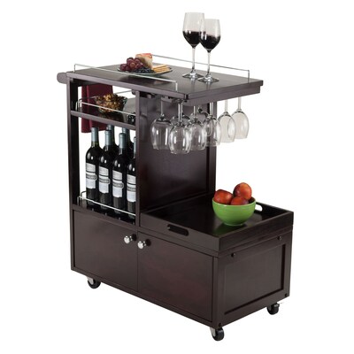 Winsome 34"W Galen Entertainment Cart, Espresso (92430)