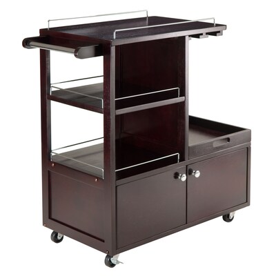 Winsome 34W Galen Entertainment Cart, Espresso (92430)