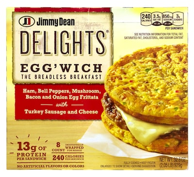 Jimmy Dean Delights Eggwich Breakfast Frittatas, 8/Pack (903-00010)