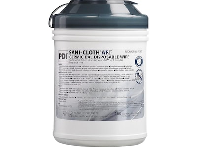 PDI Sani-Cloth AF3 Disinfecting Wipes, 160 Wipes/Canister, 12  Canisters/Carton (P13872CT) | Quill.com