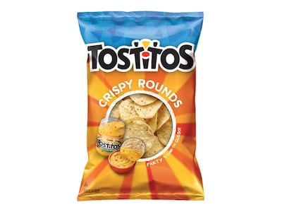 Tostitos Crispy Rounds Corn Chips, 3 oz., 28/Carton (20871)