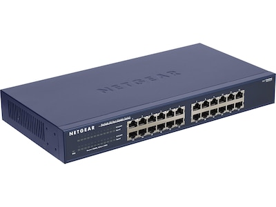 NETGEAR 24-Port Gigabit Ethernet Unmanaged Switch, Plug-and-Play (JGS524NA)  | Quill.com