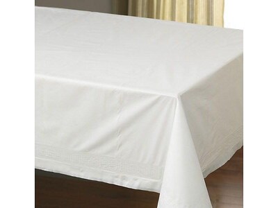 Hoffmaster 108W Solid Table Covers, White, 25/Carton (210130)