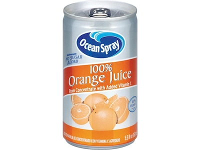 Ocean Spray Orange Juice, 5.5 Oz., 48/Carton (094252)