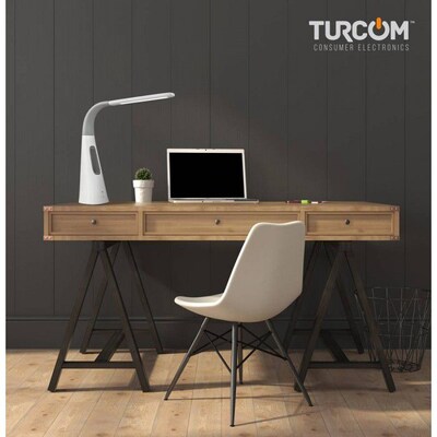 Turcom Dimmable LED Desk Lamp with Bladeless Cooling Fan (TS-7006)
