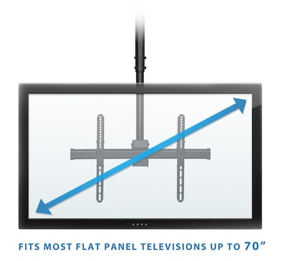 Mount-It! Height Adjustable Ceiling TV Mount Bracket for 32-70 Flat Screens (MI-509L)