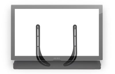 Mount-It! Soundbar Bracket Universal Sound Bar TV Mount For Mounting Above or Under TV (MI-SB39)