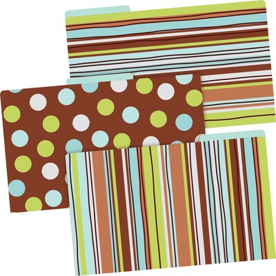 Barker Creek Ribbon by the Yard Legal-Size File Folders, Multi-Design Set, 27/Set (BC3904)