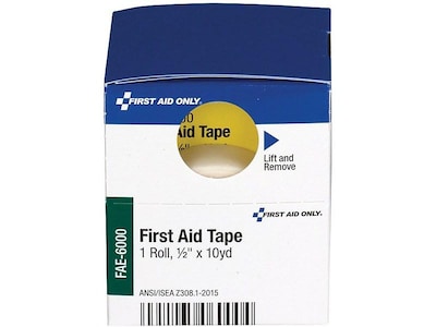First Aid Only Refill First Aid Tape, 1/2 x 10 Yards, White (FAE-6000)