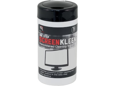Read Right ScreenKleen Wipes, 75/Canister (RR1409)