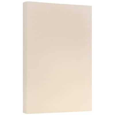 JAM Paper Parchment Colored 8.5 x 14 Paper, 24 lbs., Natural Recycled, 100 Sheets/Pack (17132137)