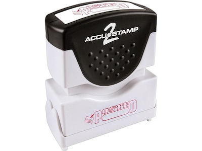 Accu-Stamp 2 Pre-Inked Stamp, POSTED, Red Ink (COS035580)