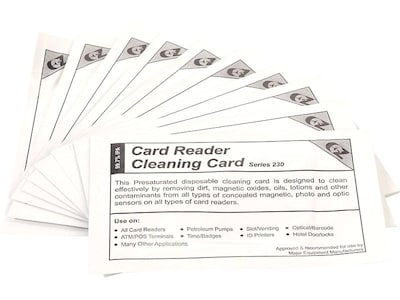 Clean Card International Series 230 Cleaning Cards, 10/Pack (CC23)