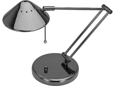 V-LIGHT CFL Pharmacy Style Desk Lamp, Brushed Nickel Finish (VS100510BNC) |  Quill.com