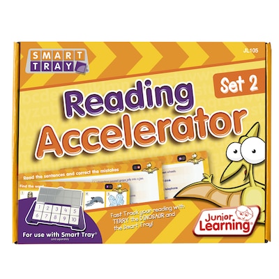 Junior Learning Smart Tray Reading Accelerator, 25 Per Set, 2 Sets (JRL105BN)
