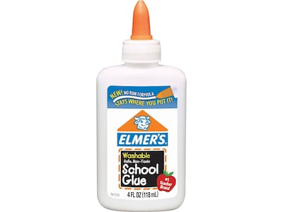 Elmer's White School Glue, Washable (4 oz.)