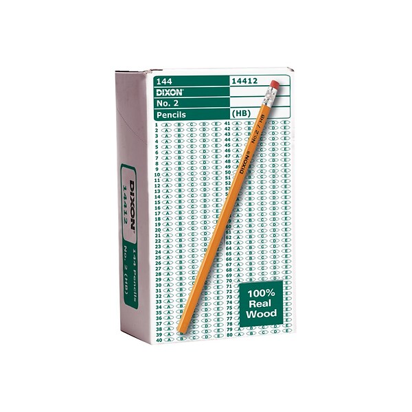 Staedtler Pre-Sharpened Wooden Pencil, 0.7mm, #2 Medium Lead, 144