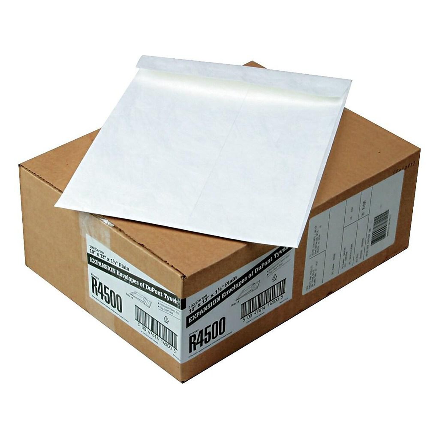 Quality Park Survivor Tyvek Expansion Self Seal Catalog Envelopes, 10 x 13, White, 100/Carton (QUAR4500)
