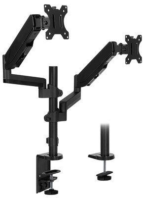 Mount-It! Dual Monitor Arm Desk Mount for 19 to 32 Monitors, Black (MI-4762)